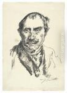Selbstbildnis. by Lovis (Franz Heinrich Louis) Corinth