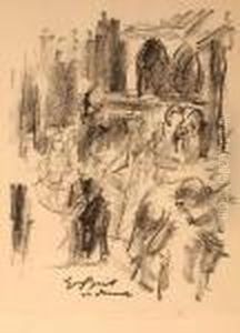 Hochzeitsfeier by Lovis (Franz Heinrich Louis) Corinth