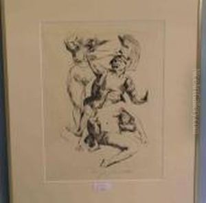 Theseus Und Ariadne by Lovis (Franz Heinrich Louis) Corinth