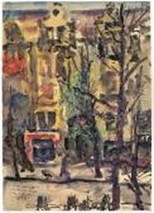 "klopstockstrasse, Fruhling'" by Lovis (Franz Heinrich Louis) Corinth