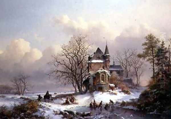Winter Landscape with Skaters - view 1