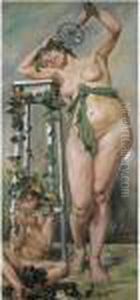 Bacchantin (baccante) by Lovis (Franz Heinrich Louis) Corinth