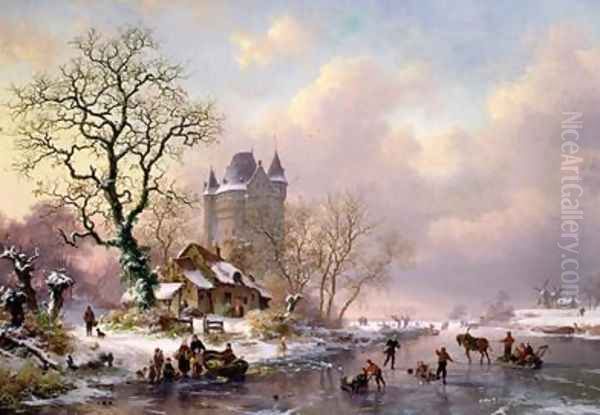 Winter Landscape with a Castle - view 1