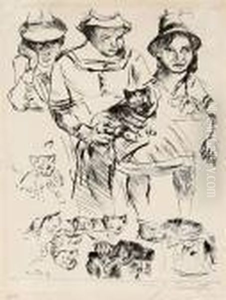 Study With Three Children - view 1