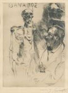 Der Kunstler Und Der Tod I. by Lovis (Franz Heinrich Louis) Corinth