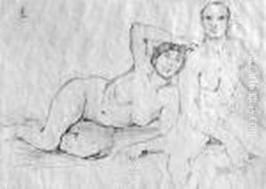 Zwei Menschen by Lovis (Franz Heinrich Louis) Corinth