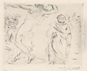 Das Gastmahl Des Trimalchio by Lovis (Franz Heinrich Louis) Corinth