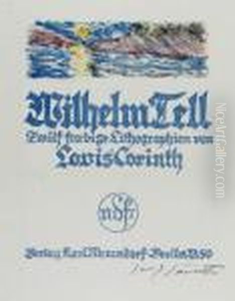 Wilhelm Tellfarblithographien Jeweils Ca. 23,5 X 18 Auf 38 X 27 Cm. Muller 775-787 - view 1