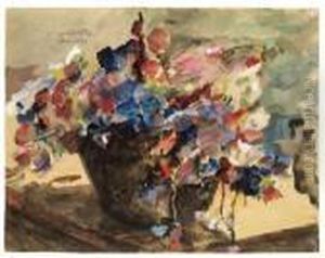 Gartenwicken by Lovis (Franz Heinrich Louis) Corinth