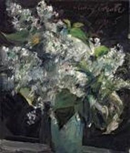 Flieder In Vase by Lovis (Franz Heinrich Louis) Corinth