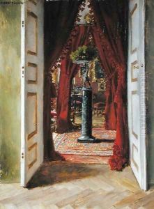 The Red Room by Albert von Keller