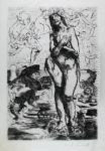 Lovis Corinth by Lovis (Franz Heinrich Louis) Corinth