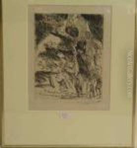 Vater, Es Wird Nicht Gut Laufen, Bleiben Wir Von Dem Soldatenhaufen by Lovis (Franz Heinrich Louis) Corinth