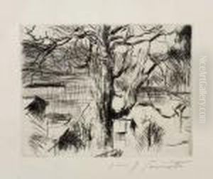 Baum Am Walchensee by Lovis (Franz Heinrich Louis) Corinth