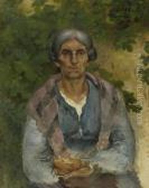 Old Italian Woman. 1883. - view 1