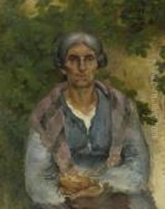 Old Italian Woman. 1883. Old Italian Woman. 1883.