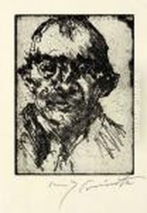 "selbstbildnis" by Lovis (Franz Heinrich Louis) Corinth