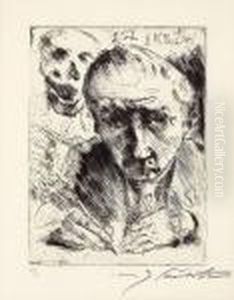 "tod Und Kunstler" by Lovis (Franz Heinrich Louis) Corinth