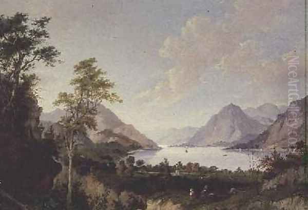 Landscape with Lake and Mountains - view 1