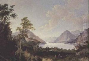 Landscape with Lake and Mountains by John Knox