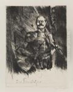 Group Of 8 Prints.
Frauenraub Iii by Lovis (Franz Heinrich Louis) Corinth