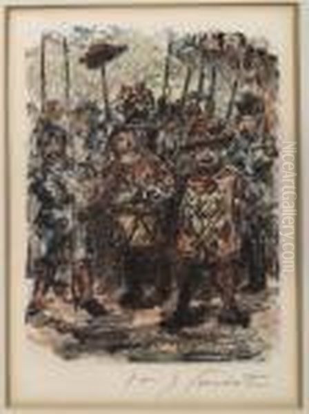 Die Aufrichtung Des Hutes. Aus "schillers Wilhelm Tell". 1923. - view 1