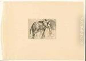4 Radierungen. Unter Passep.mont by Lovis (Franz Heinrich Louis) Corinth