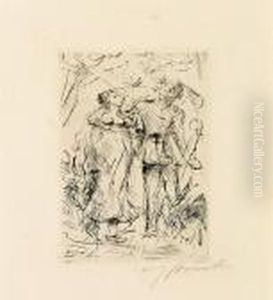 Liebespaar by Lovis (Franz Heinrich Louis) Corinth
