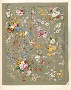 Marble end paper 8 by William Kilburn