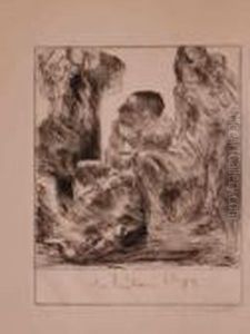 Totenklage by Lovis (Franz Heinrich Louis) Corinth