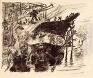 "bau Der Arche" Lithografie "bau Der Arche" Lithografie