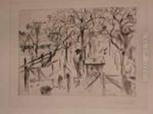 Obstgarten In Herbst by Lovis (Franz Heinrich Louis) Corinth