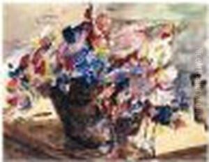 Gartenwicken (sweet Peas) by Lovis (Franz Heinrich Louis) Corinth