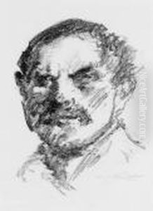 Selbstbildnis (s. 903) by Lovis (Franz Heinrich Louis) Corinth