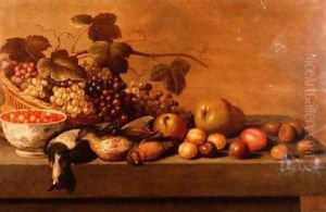 Still Life of Fruit and Game Birds by Roloef Koets