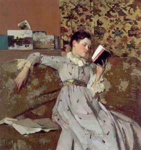 Caterina Reading a Book by James Kerr-Lawson