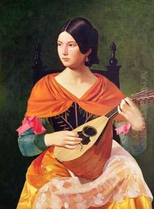 Young Woman with a Mandolin