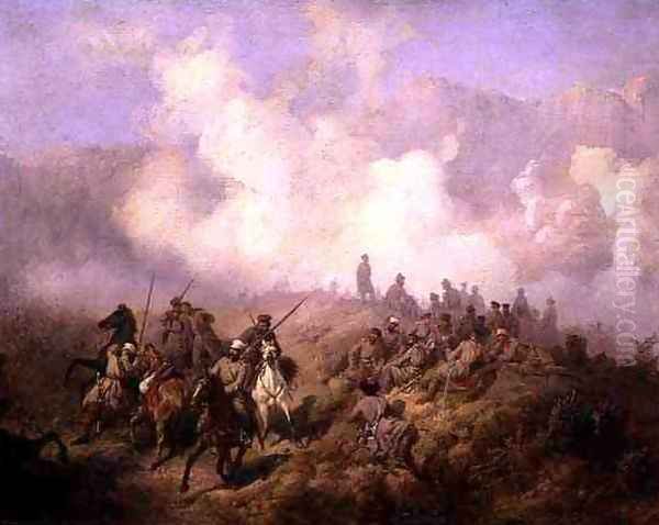 A Scene from the Russian Turkish War - view 1