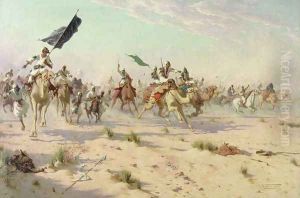 The Flight of the Khalifa after his Defeat at the Battle of Omdurman