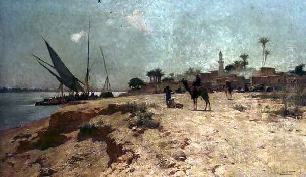 A Nile Village - view 1