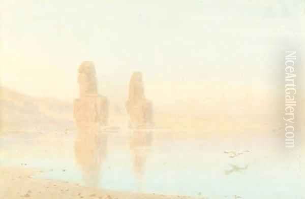 The Colossi of Memnon - view 1