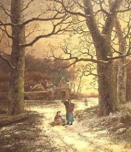 Gathering Winter Fuel by Johannes Hermann Barend Koekkoek