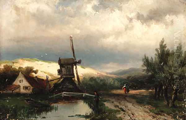 Fishing by the canal - view 1