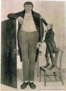 Mr OBrien the Irish Giant the Tallest Man in the Known World Being near Nine Feet High