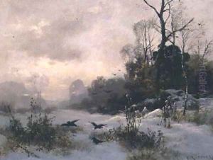 Crows in a Winter Landscape
