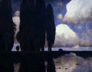 Rhineland Scene by Karl Kustner