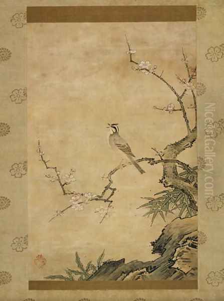 Small Bird and Plum Blossoms - view 1