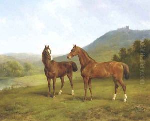 Horses in a valley Horses in a valley
