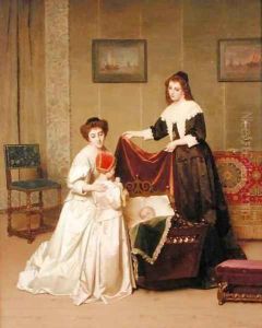 A Goodnight Visit by Petrus Renier Hubertus Knarren