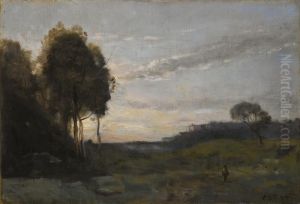 Personage Dans Un Paysage by Jean-Baptiste-Camille Corot